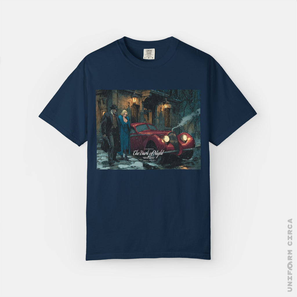 LA FEMME 2 - Crewneck T-Shirt | 100% Cotton | Designed & Printed in California _ UNIFORM CIRCA CLASS _ SILVER/BLK WHITE/NAVY