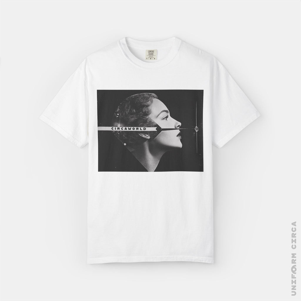 LA FEMME D'ARGENT | Crewneck T-Shirt | 100% Cotton | Designed & Printed in California _ UNIFORM CIRCA NOIR