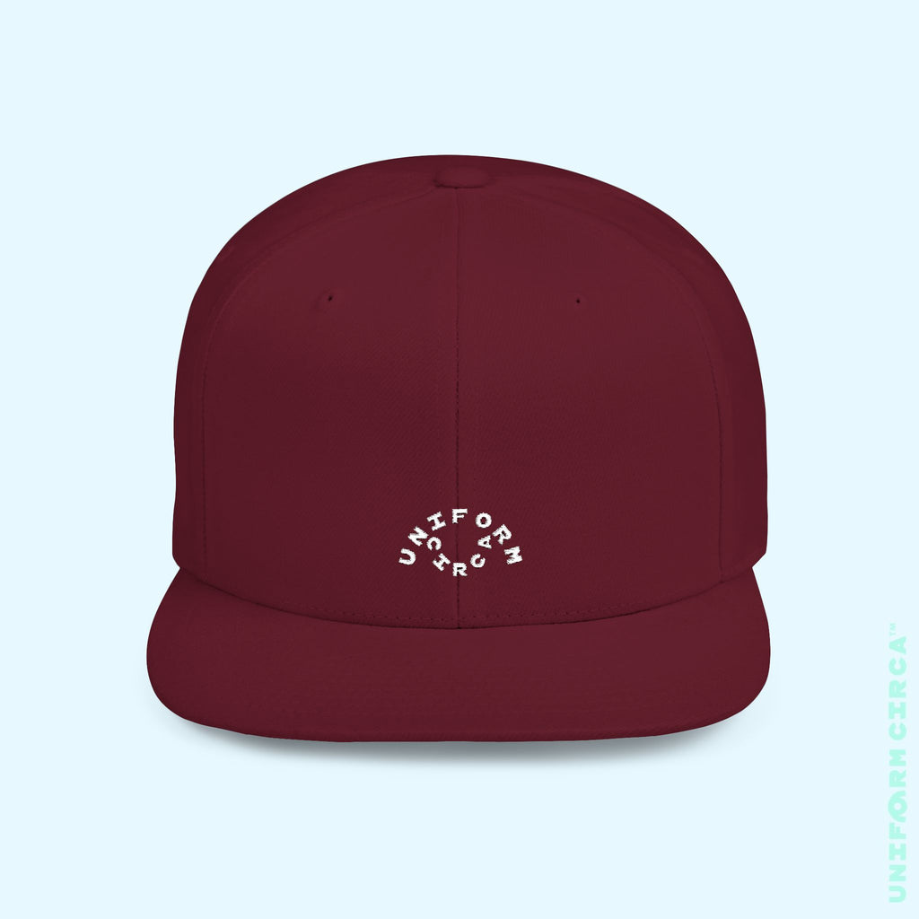 OCULUS LOGO HAT | Flat Bill Snap Back | White Embroidery