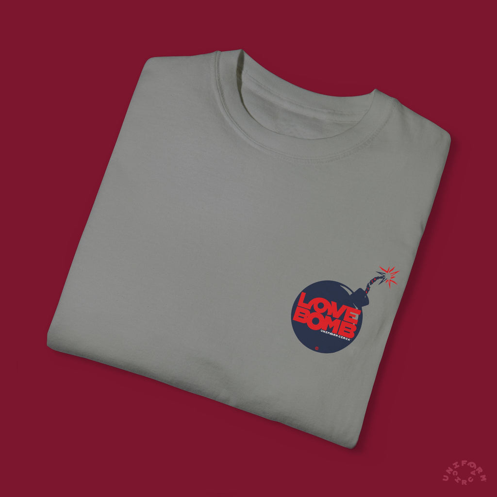 HEART BOMB CREWNECK T-SHIRT | Printed