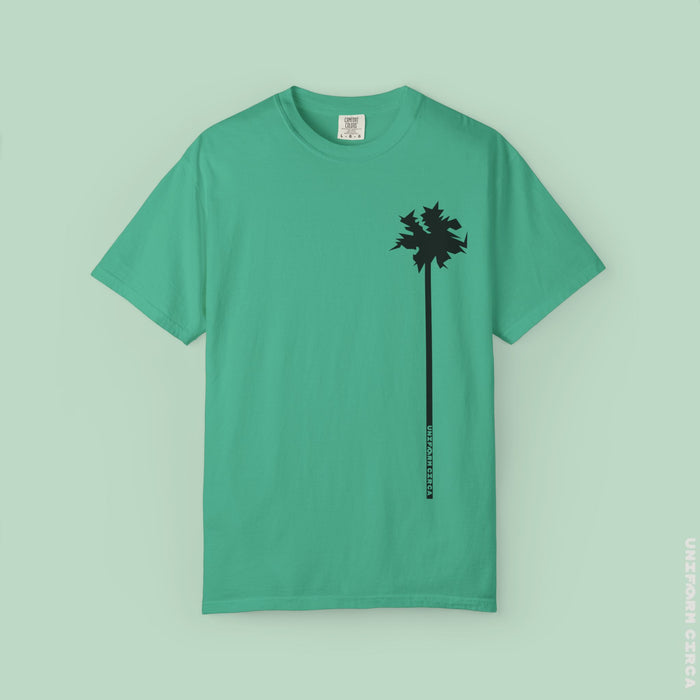 LONE PALM CREWNECK T-SHIRT | Printed Unisex Garment-Dyed Graphic Tee