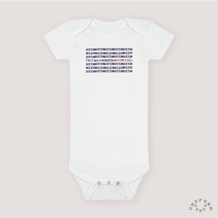 Organic Baby Onesie - BRETON Cute Infant Bodysuit for Newborns