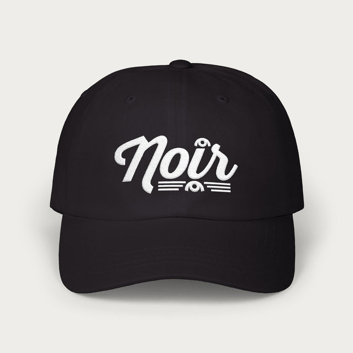 NOIR: THE DARK OF NIGHT | UNIFORM CIRCA OYSTER | DAD CAP | Embroidered White