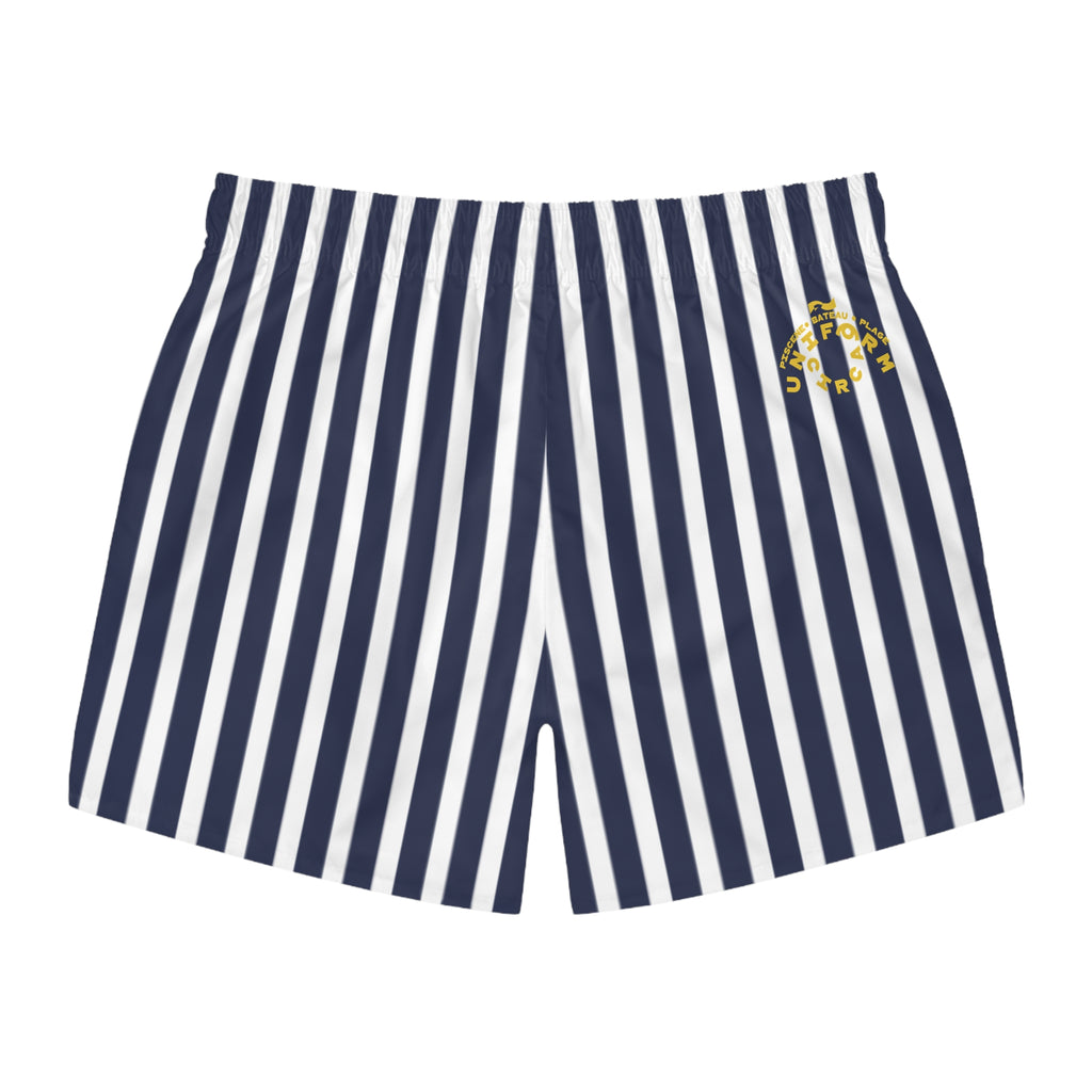 THE CLASSIC |  Navy/White SWIM TRUNKS | Printed