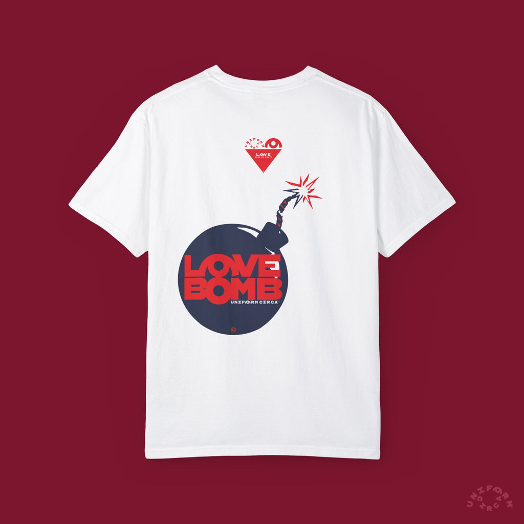HEART BOMB CREWNECK T-SHIRT | Printed
