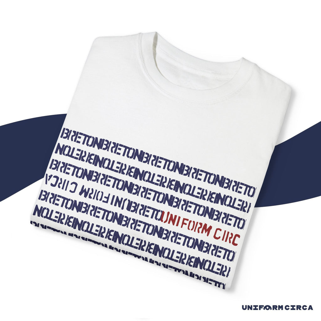 BRETON STRIPE CREWNECK T-SHIRT | Navy