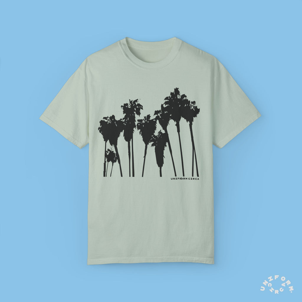 PALMS BLACK CREWNECK T-SHIRT | Printed