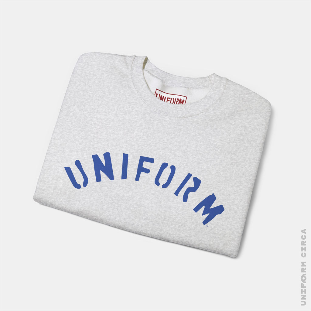 ARC UNIFORM STANDARD | Crewneck Sweatshirt | 100% Cotton | Designed & Printed in California | Printed Blue