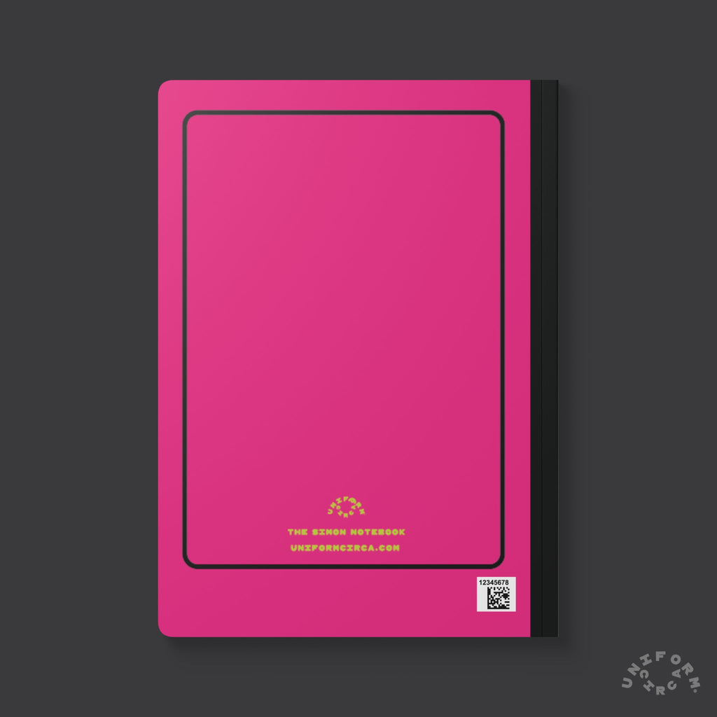SIMON (LINED) NOTE & SKETCH JOURNAL | Hot Pink/Acid Green/Black