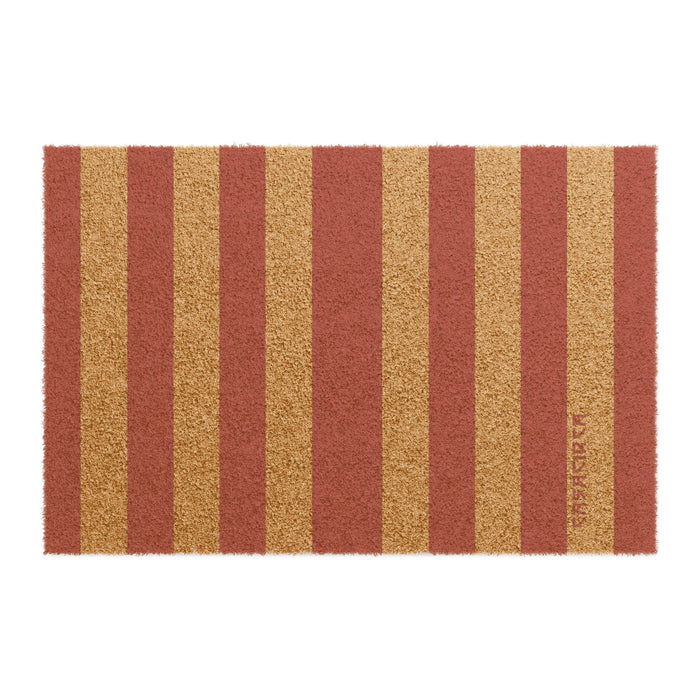CASACIRCA ENTRYWAY | SISAL/TOMATO | Stylish Doormat, Entryway Rug, Modern Home Decor, Indoor Outdoor Mat, Gift for New Homeowners, Housewarming Decor