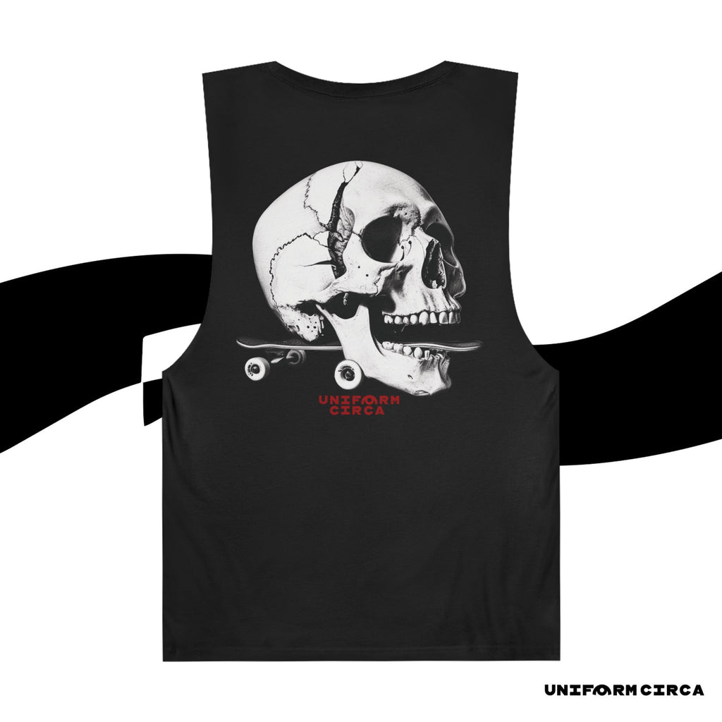 SKULL & BOARDS CREWNECK TANK | Printed