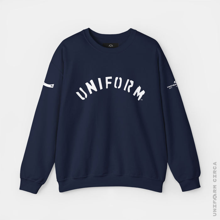 ARC UNIFORM OG + | Crewneck T-Shirt | Printed White