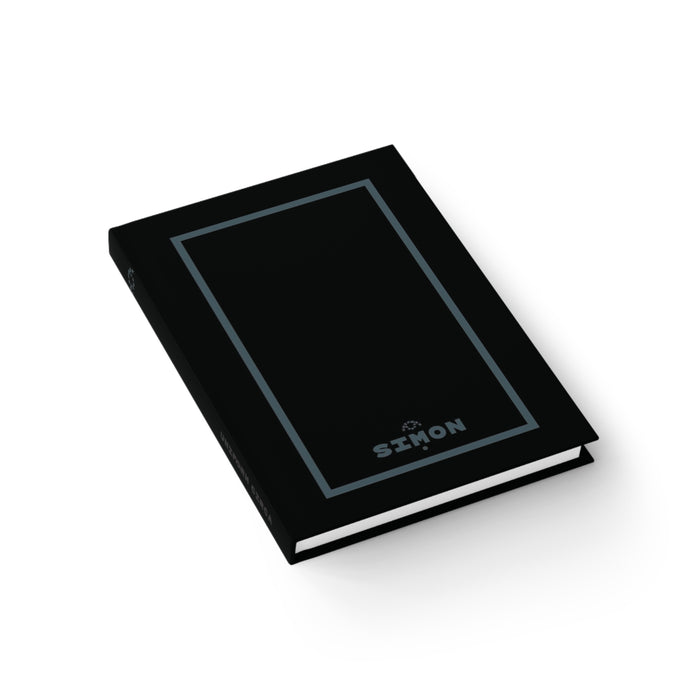 SIMON | JOURNAL & NOTEBOOK | Hardcover Blank Pages 5"x7" | Black & Slate