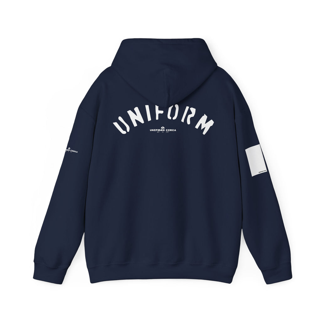 UNIFORM CIRCA HOODIE | 99 BOX WHITE