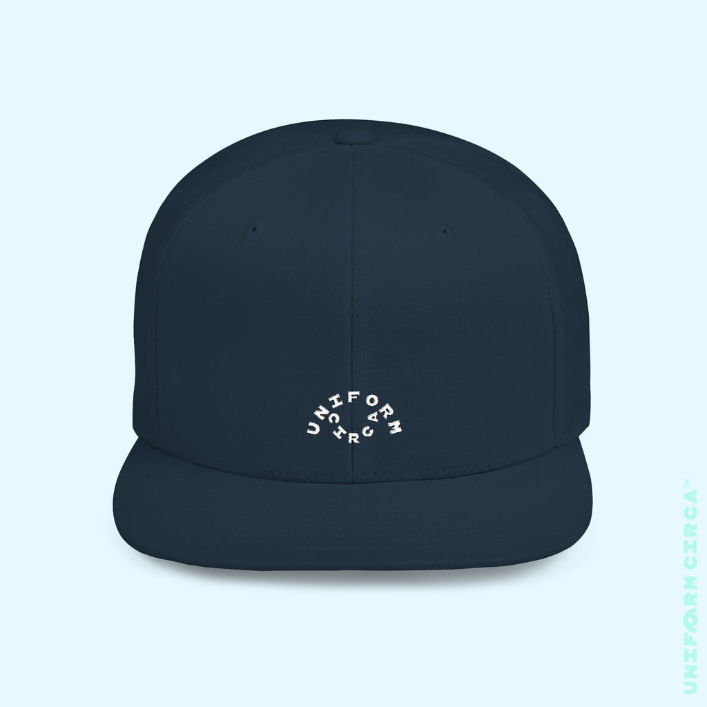 OCULUS LOGO HAT | Flat Bill Snap Back | White Embroidery