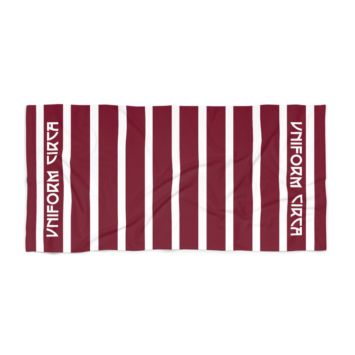 BEACHCOMBER | BURGUNDY | Sunny Vibes Beach Towel - Perfect for Summer Fun and Relaxation