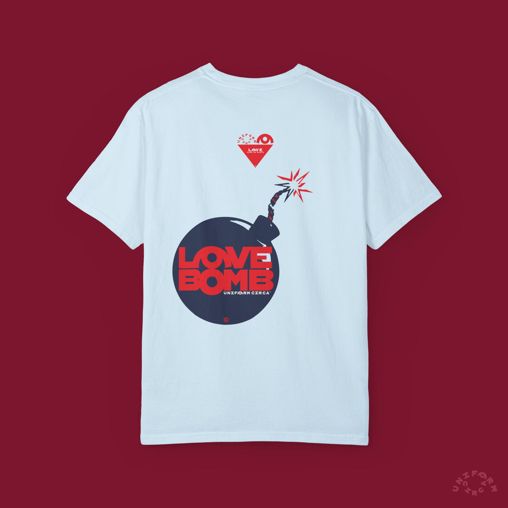 HEART BOMB CREWNECK T-SHIRT | Printed