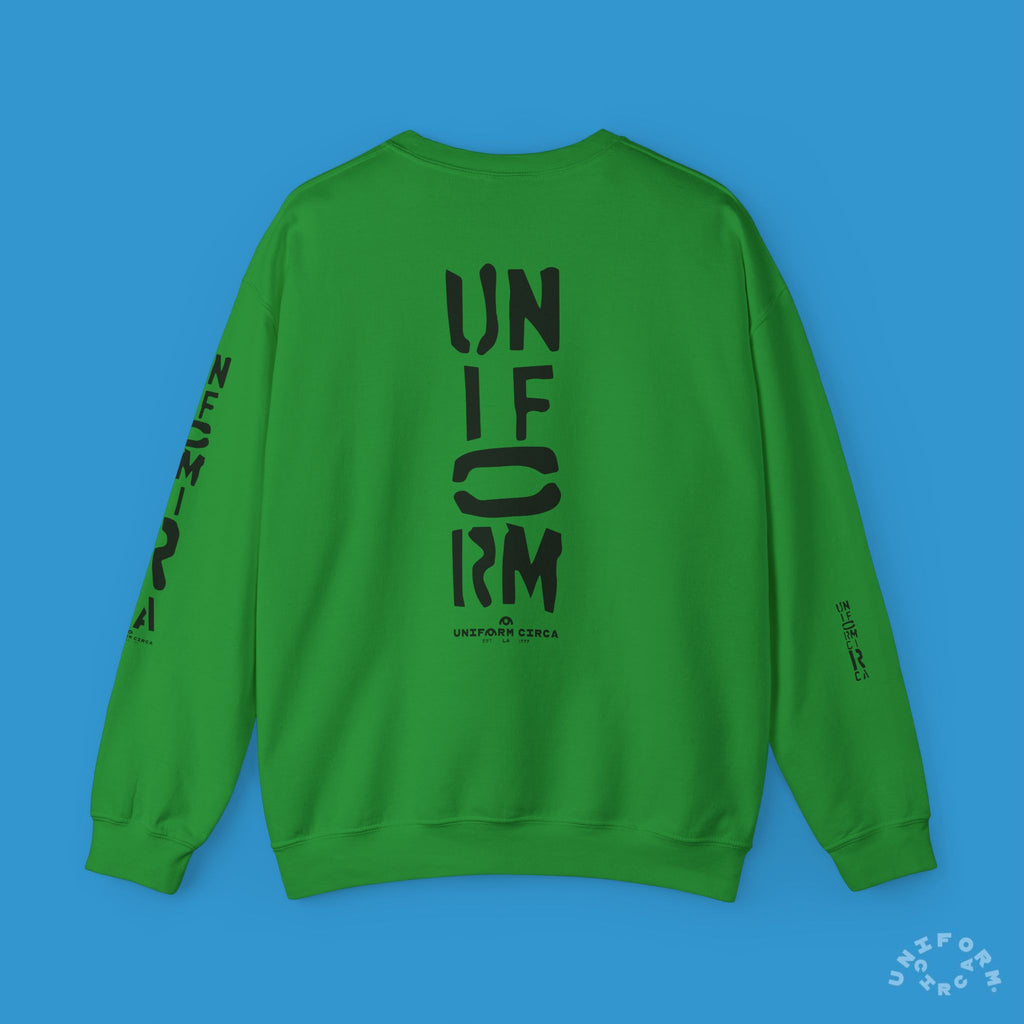 FOUNDATION MARK | CREWNECK SWEATSHIRT | Printed Black