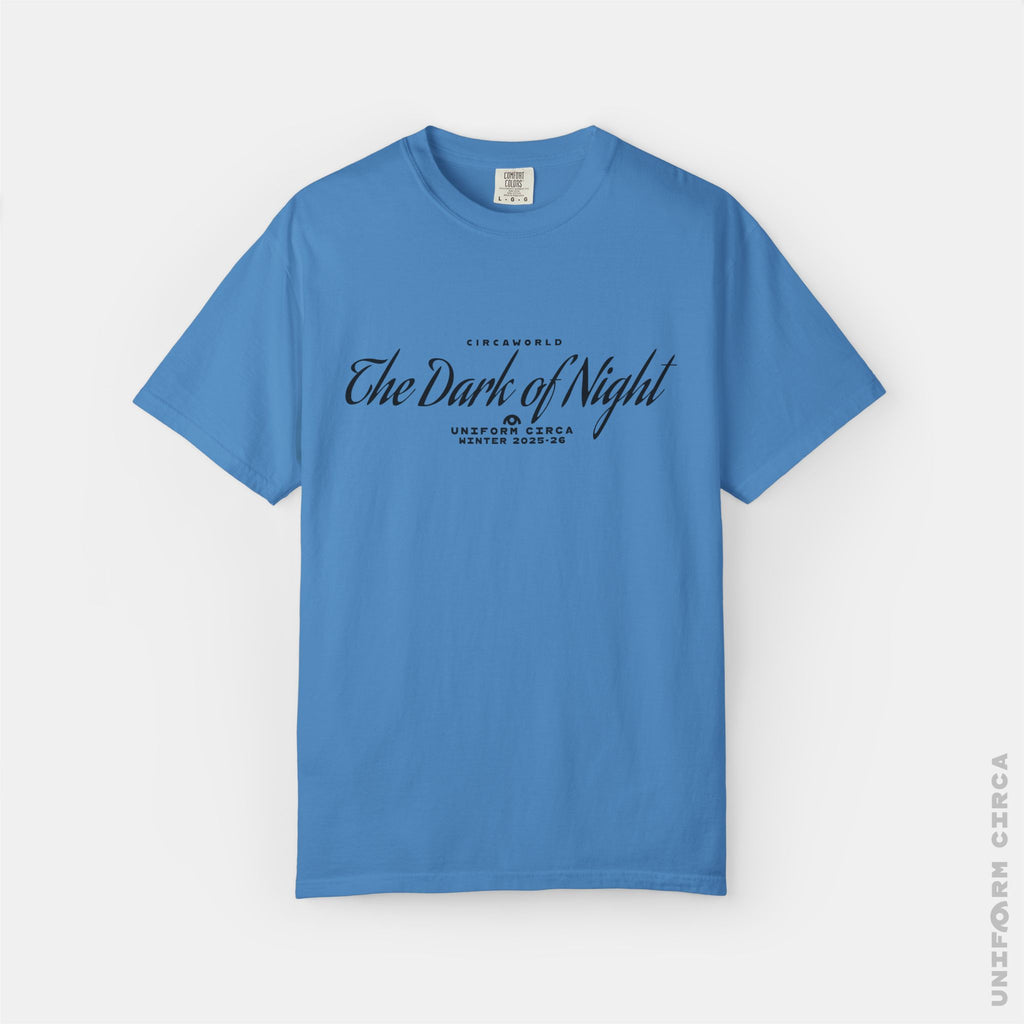 SCRIPT 2 - Crewneck T-Shirt | 100% Cotton | Designed & Printed in California _ UNIFORM CIRCA_Black