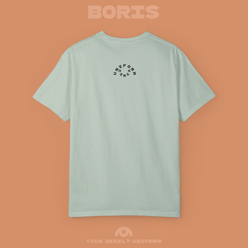 BORIS WEDNESDAY | CREWNECK T-SHIRT | PRINTED BLACK