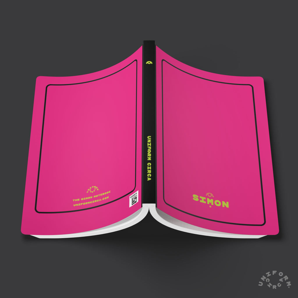 SIMON (LINED) NOTE & SKETCH JOURNAL | Hot Pink/Acid Green/Black