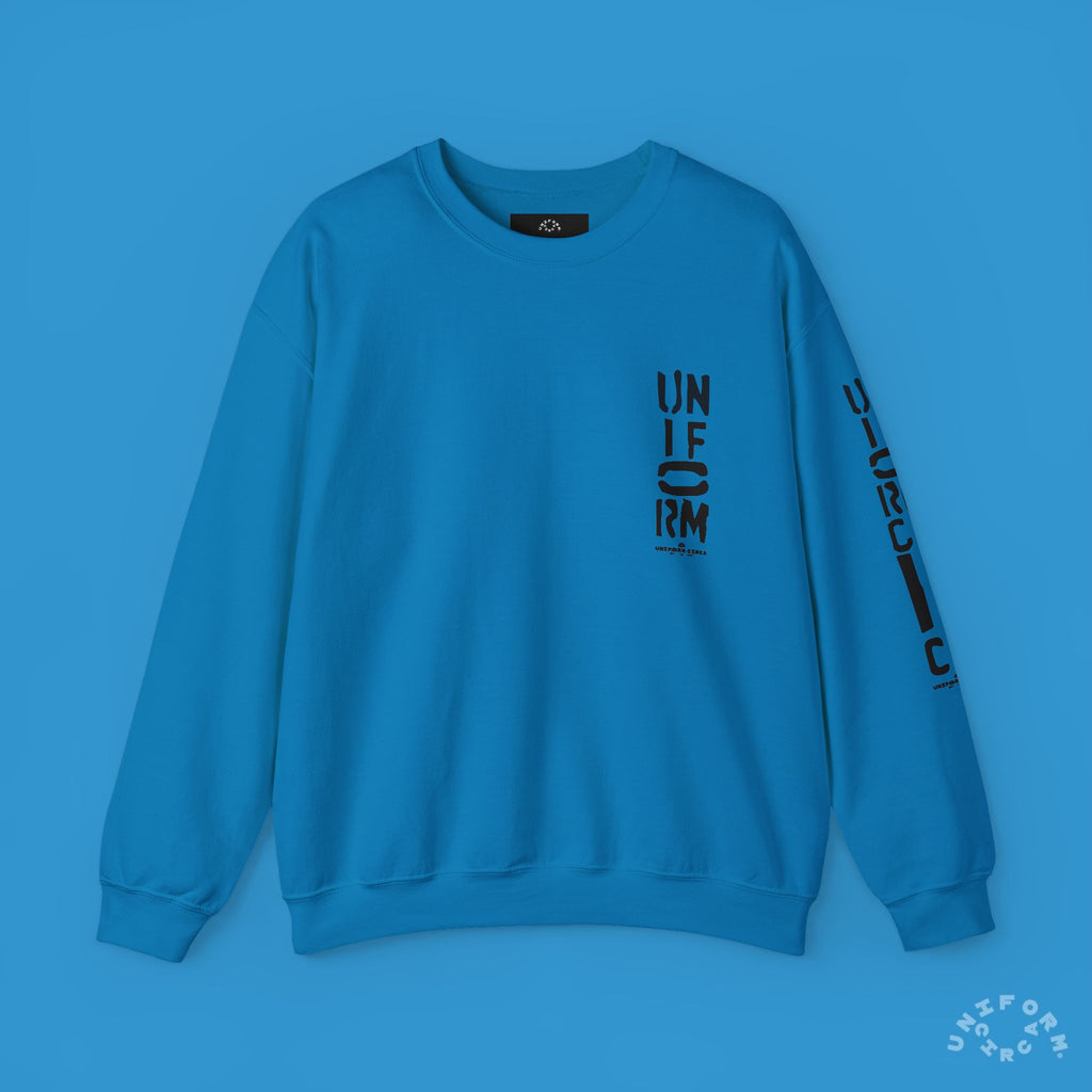 FOUNDATION MARK | CREWNECK SWEATSHIRT | Printed Black