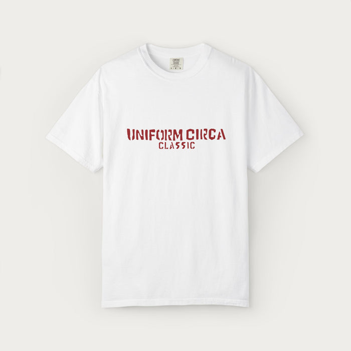 UC BAR CLASSIC | CREWNECK T-SHIRT | Red