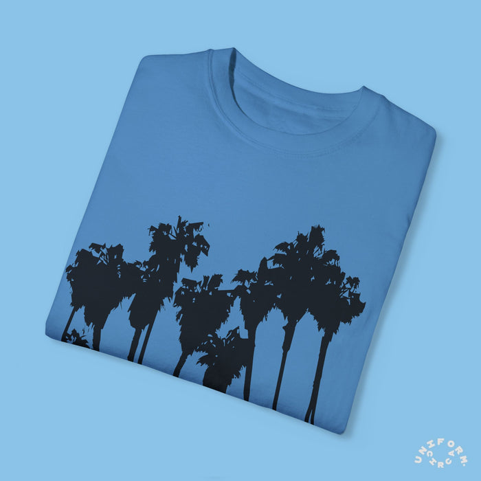 PALMS BLACK CREWNECK T-SHIRT | Printed