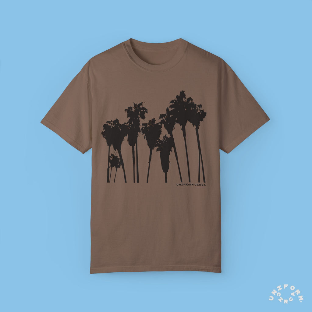 PALMS BLACK CREWNECK T-SHIRT | Printed