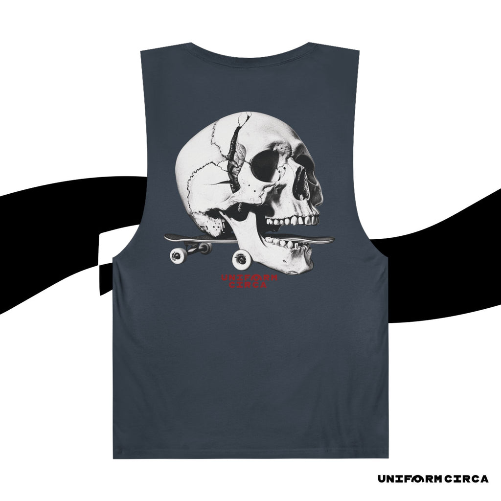 SKULL & BOARDS CREWNECK TANK | Printed