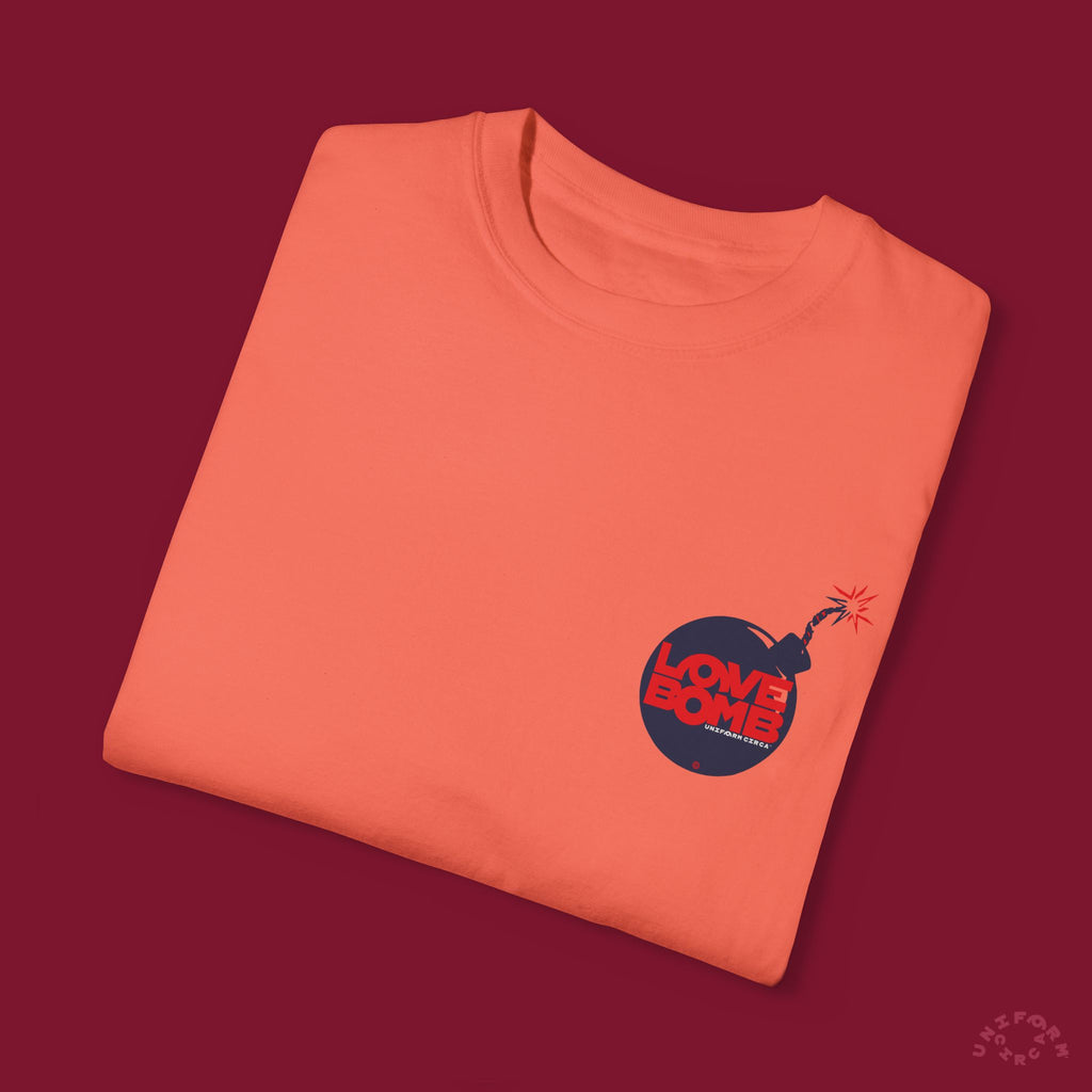 HEART BOMB CREWNECK T-SHIRT | Printed