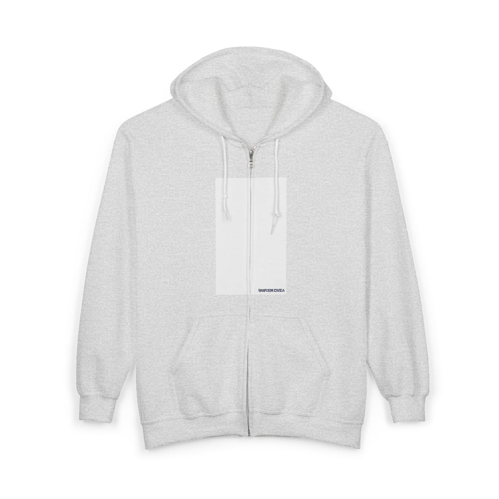 UNIFORM CIRCA ZIP HOODED SWEATSHIRT | 99 BOX WHITE