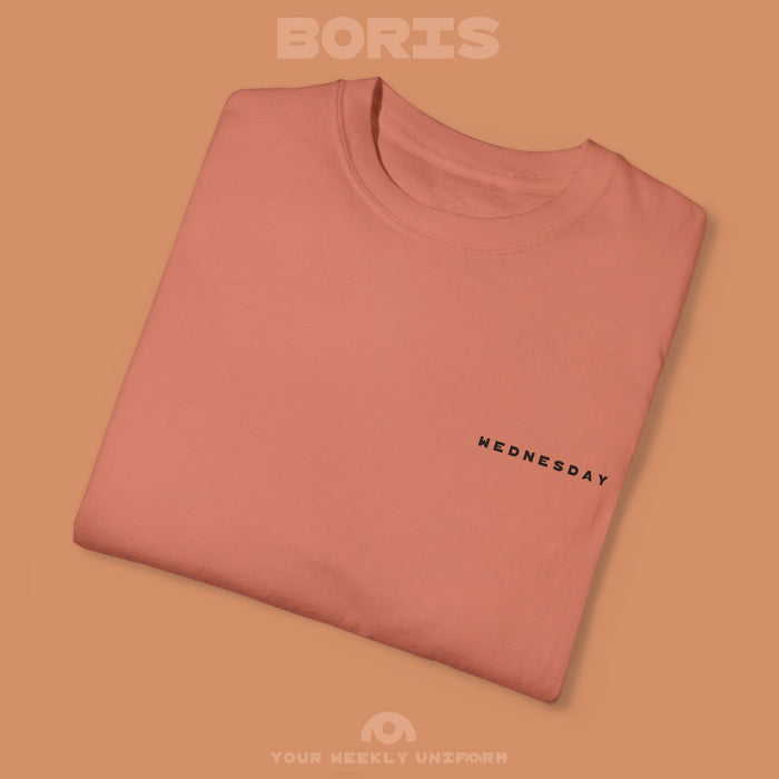 BORIS WEDNESDAY | CREWNECK T-SHIRT | PRINTED BLACK