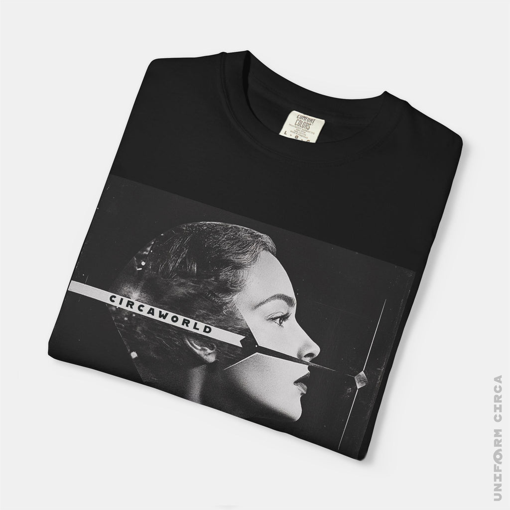 LA FEMME D'ARGENT | Crewneck T-Shirt | 100% Cotton | Designed & Printed in California _ UNIFORM CIRCA NOIR