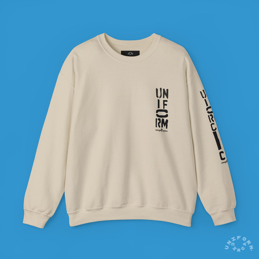 FOUNDATION MARK | CREWNECK SWEATSHIRT | Printed Black
