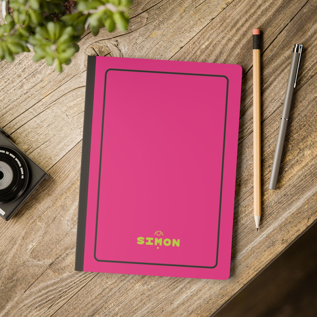 SIMON (LINED) NOTE & SKETCH JOURNAL | Hot Pink/Acid Green/Black