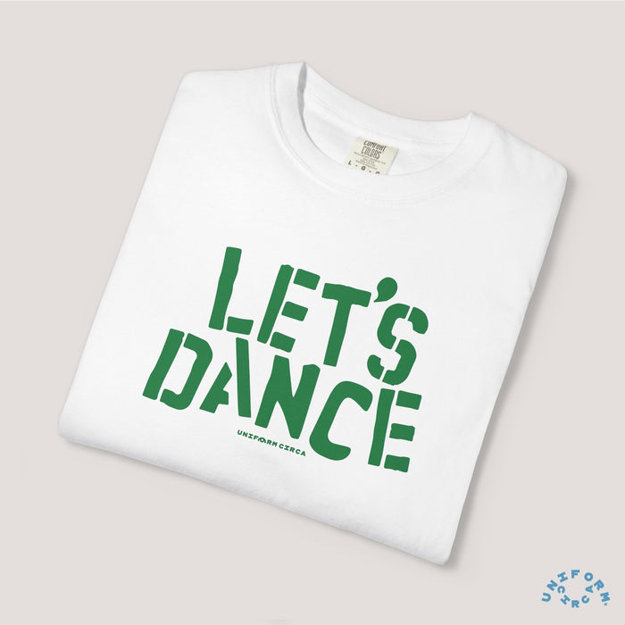 LET'S DANCE REVISITED CREWNECK T-SHIRT | PRINTED GREEN
