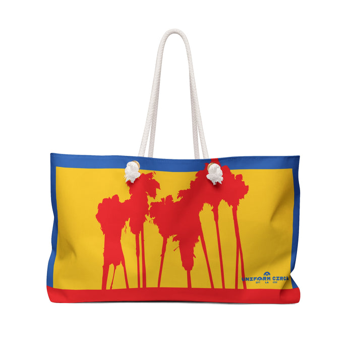 RACER MAX | RED PALMS Weekender Bag - Stylish Travel Tote, Gym Bag, Beach Bag, Personalized Gift, Spacious Weekend Accessories