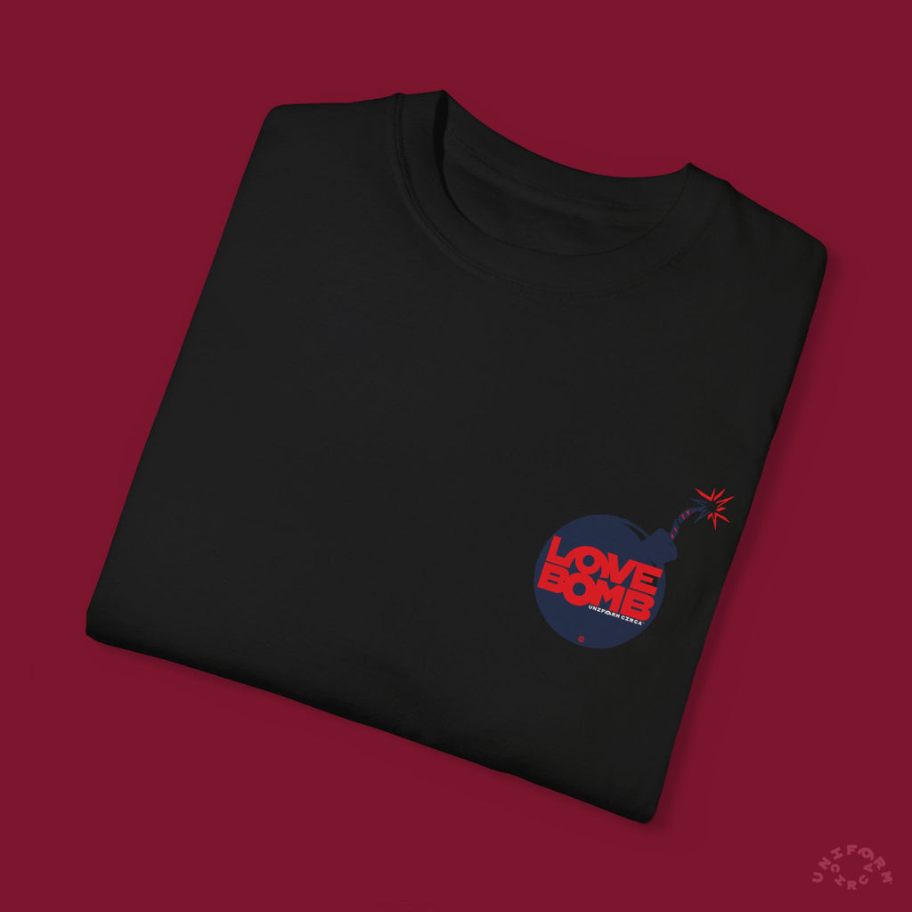 HEART BOMB CREWNECK T-SHIRT | Printed