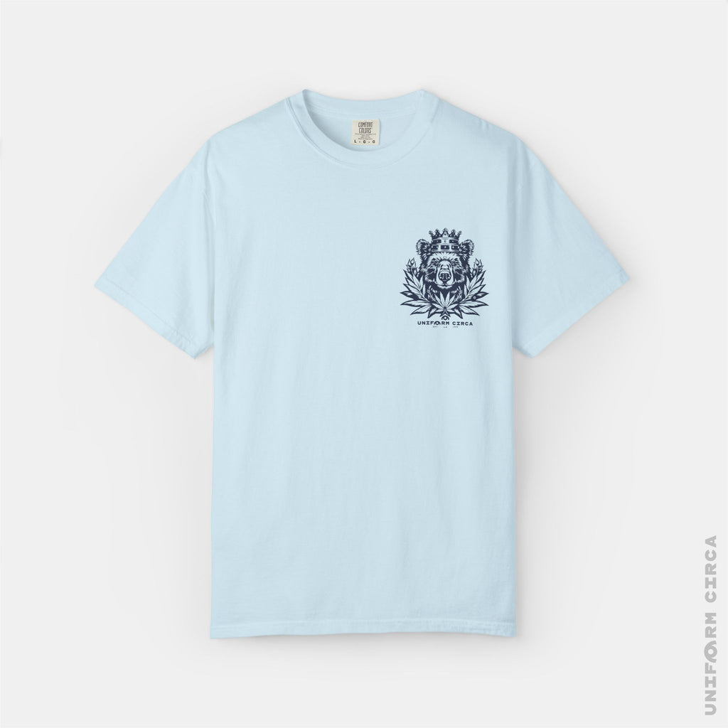UC CALI BEAR | Crewneck T-Shirt | Printed Navy