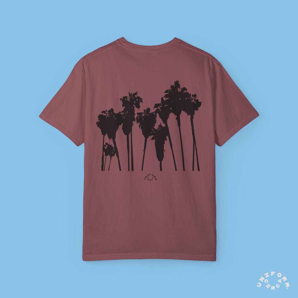 PALMS BLACK CREWNECK T-SHIRT | Printed