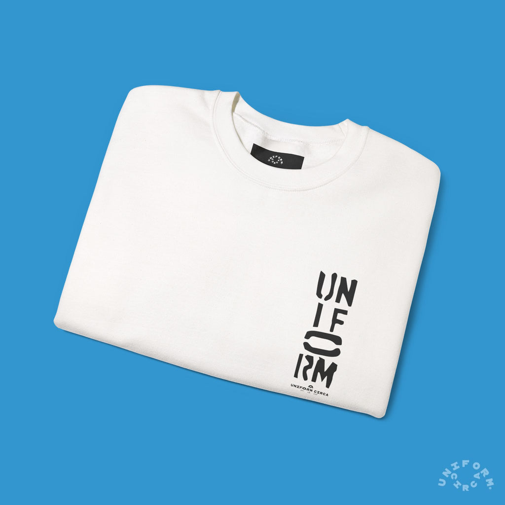 FOUNDATION MARK | CREWNECK SWEATSHIRT | Printed Black