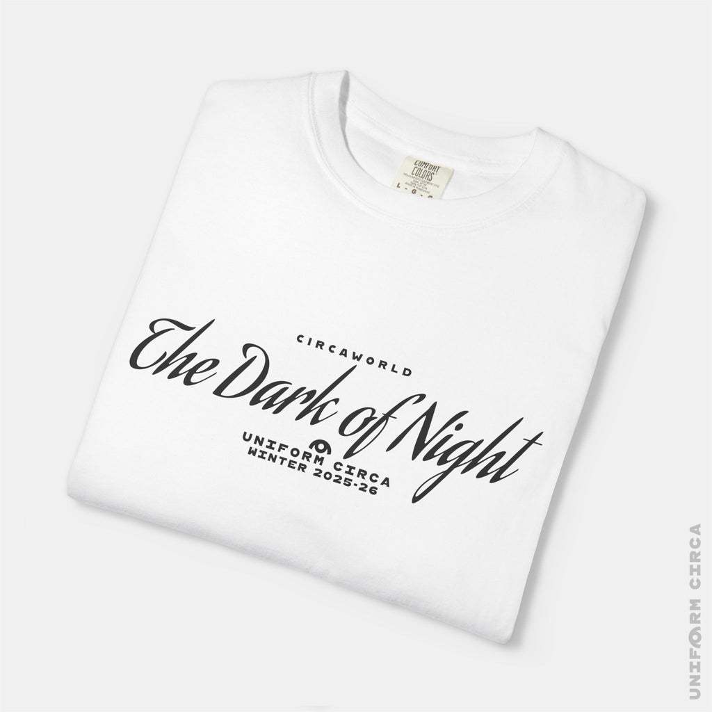 SCRIPT 2 - Crewneck T-Shirt | 100% Cotton | Designed & Printed in California _ UNIFORM CIRCA_Black