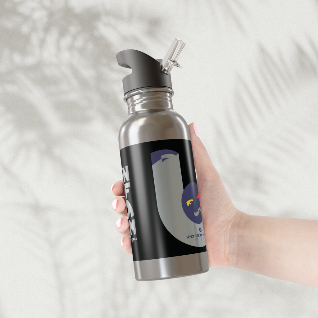 HEY MAN | BPA FREE, Eco-Friendly 20oz Stainless Steel Water Bottle with Straw