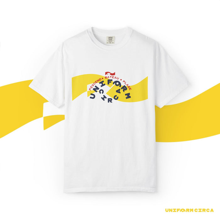 OCEANA BADGE-WAVE | Crewneck T-Shirt | Printed