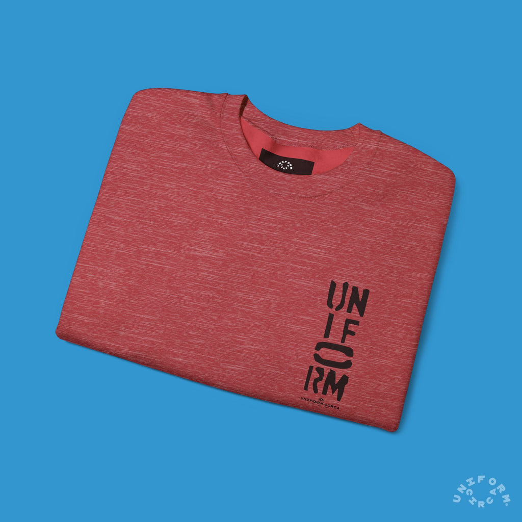 FOUNDATION MARK | CREWNECK SWEATSHIRT | Printed Black
