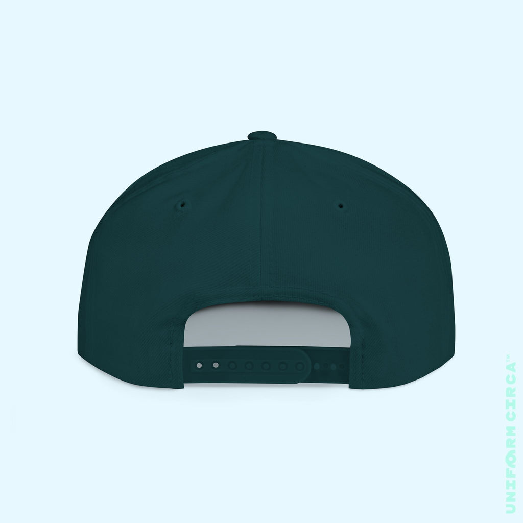 OCULUS LOGO HAT | Flat Bill Snap Back | White Embroidery