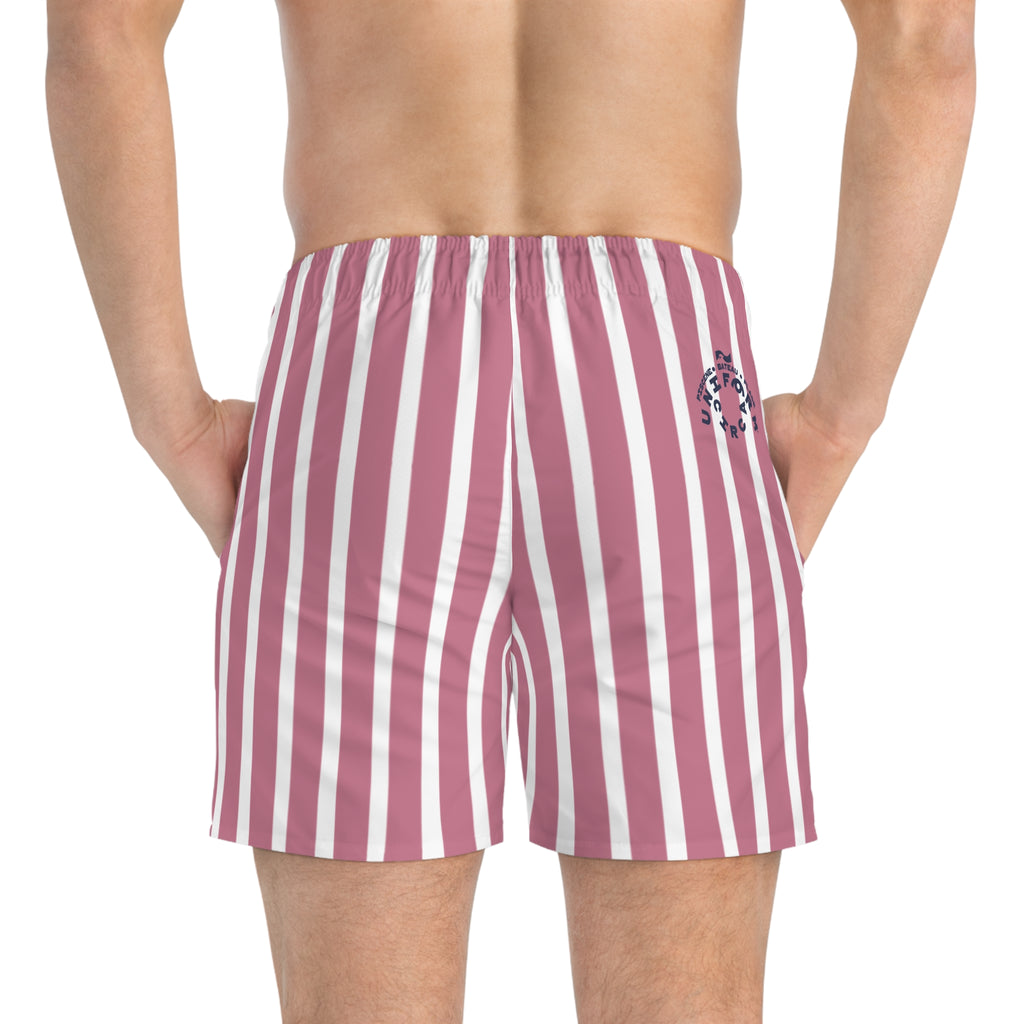CASITA | SWIM TRUNKS | Striped Iced Grape/White | Printed