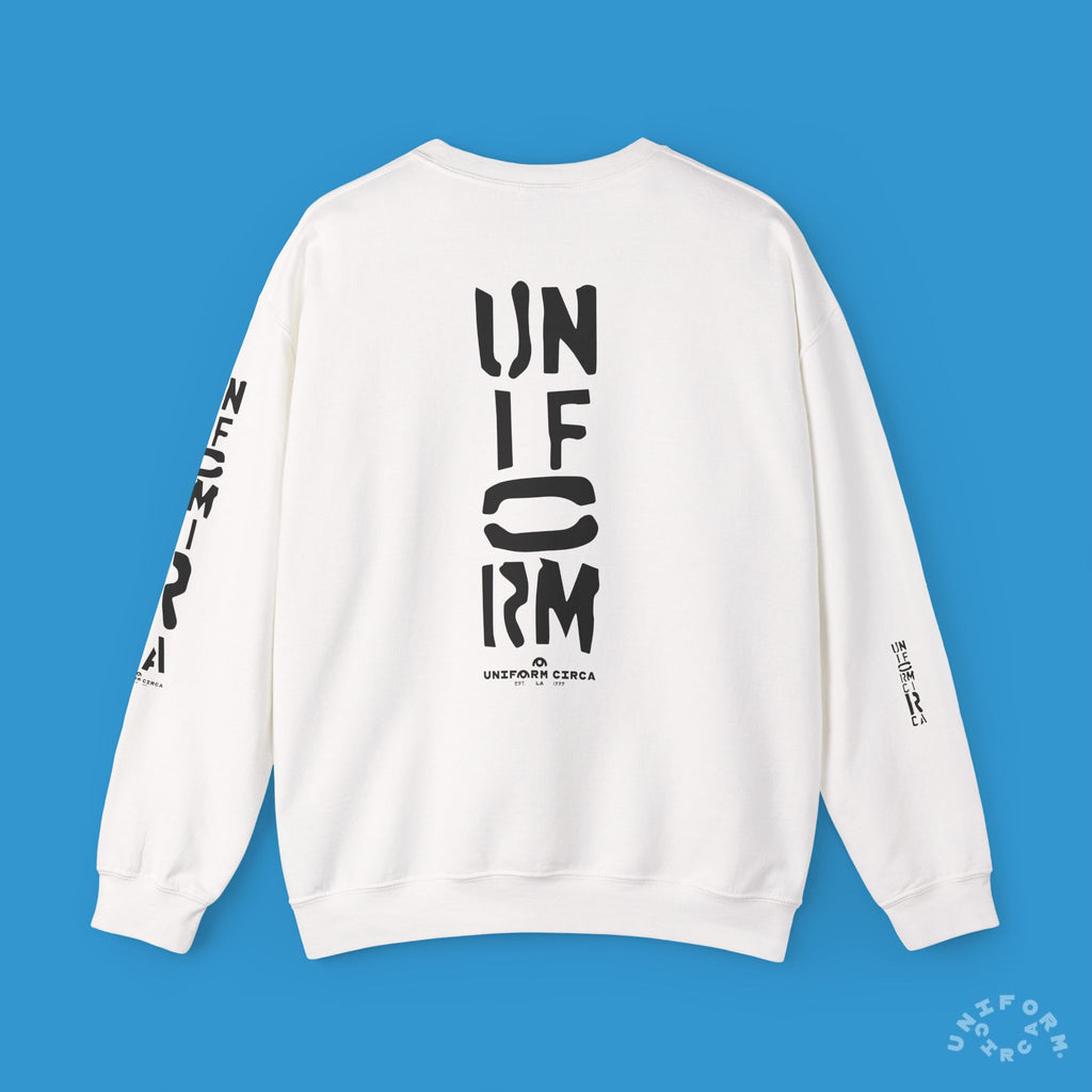 FOUNDATION MARK | CREWNECK SWEATSHIRT | Printed Black