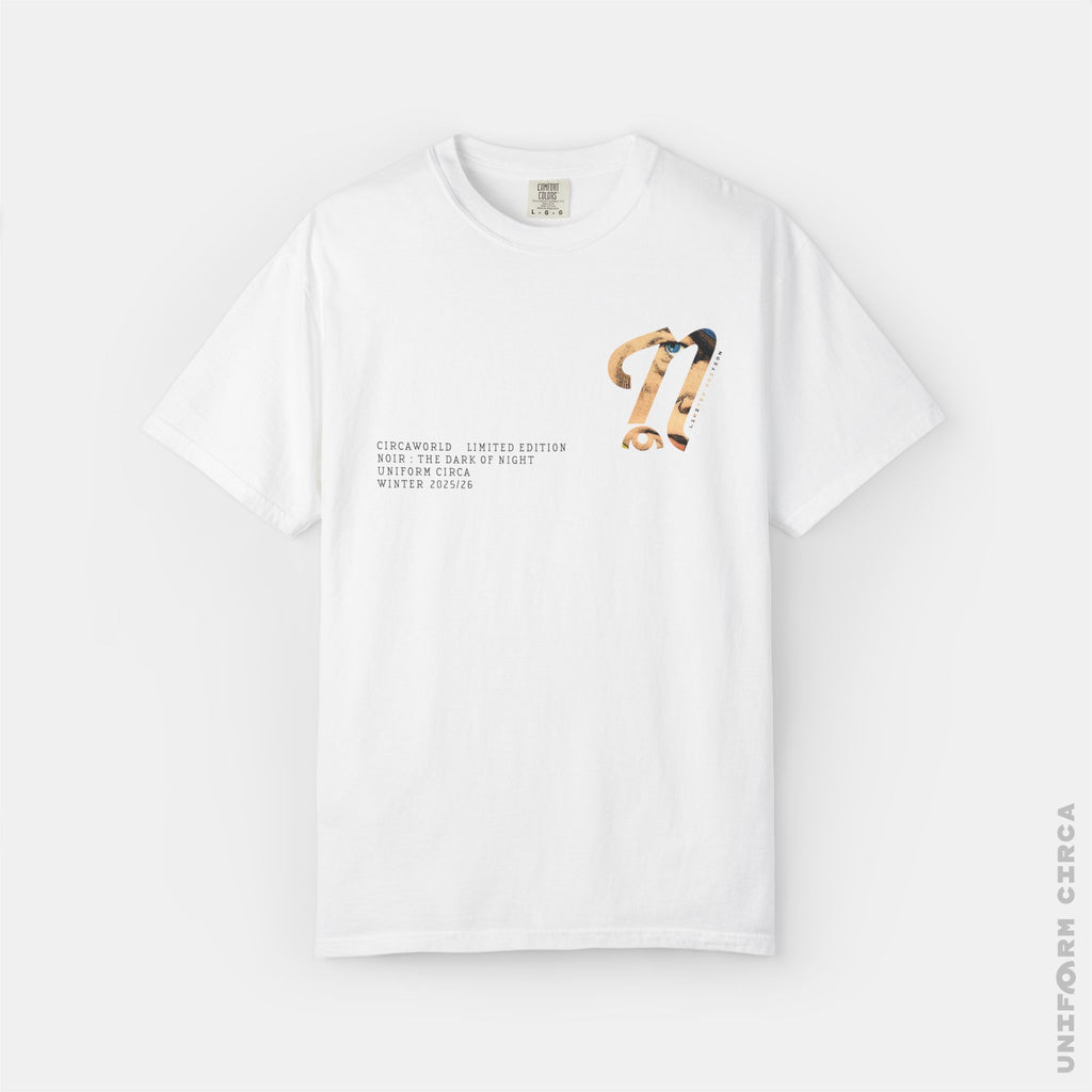 CIRCAWORLD: N BADGE V2 - Crewneck T-Shirt | 100% Cotton | Designed & Printed in California _ UNIFORM CIRCA _Navy